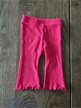 Old Navy Bright Pink Ribbed Baby Leggings
